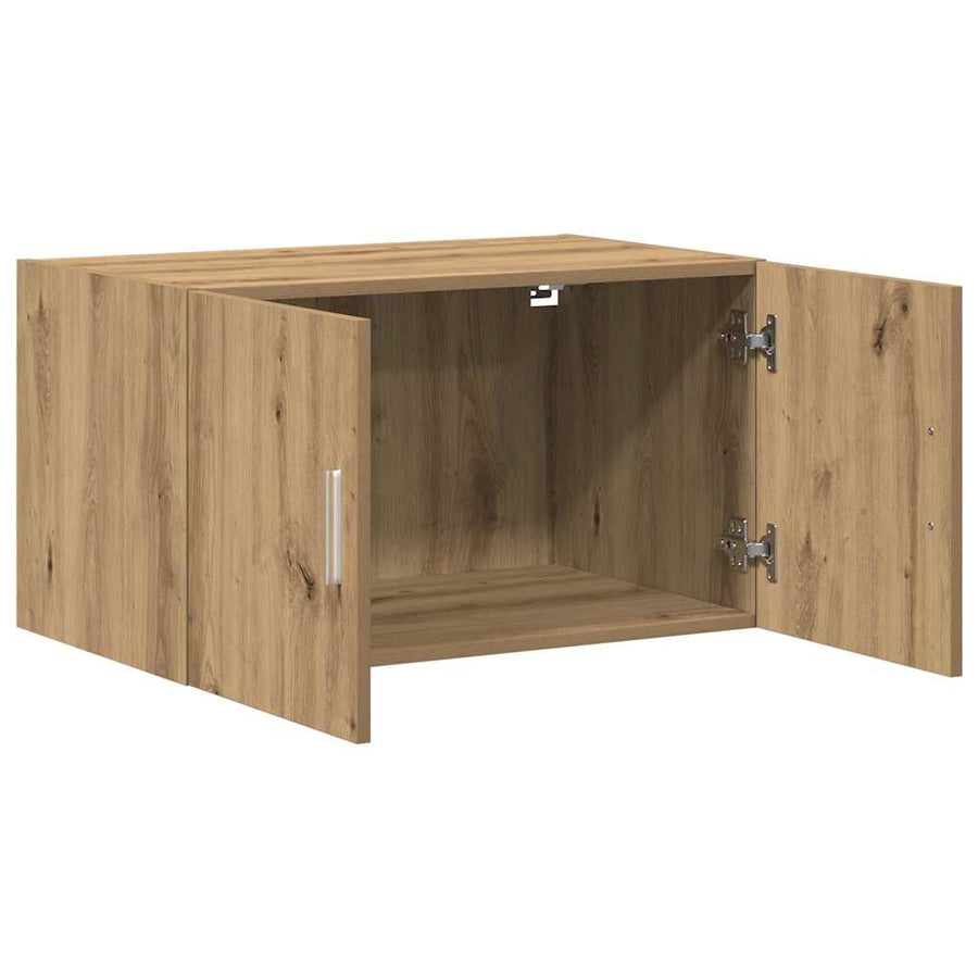 Wandkast artisanaal eikenkleurig 70 x 42.5 x 40 cm Bewerkt hout