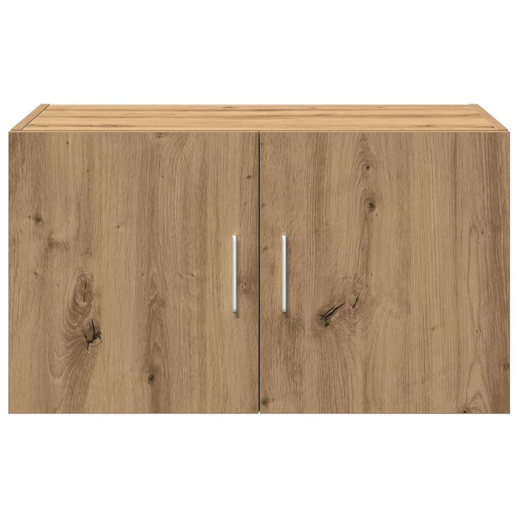 Wandkast artisanaal eikenkleurig 70 x 42.5 x 40 cm Bewerkt hout