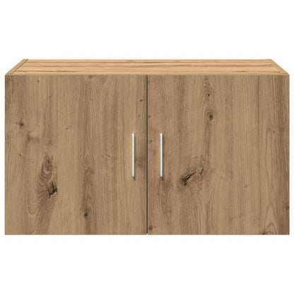 Wandkast artisanaal eikenkleurig 70 x 42.5 x 40 cm Bewerkt hout