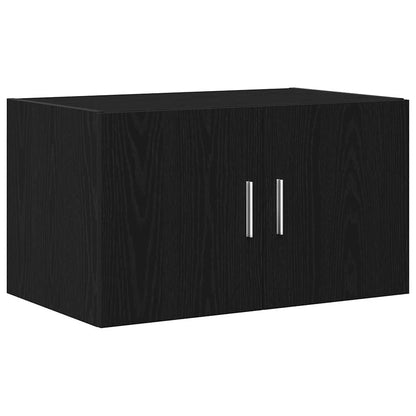 Wandkast Zwart eiken 70 x 42.5 x 40 cm Bewerkt hout