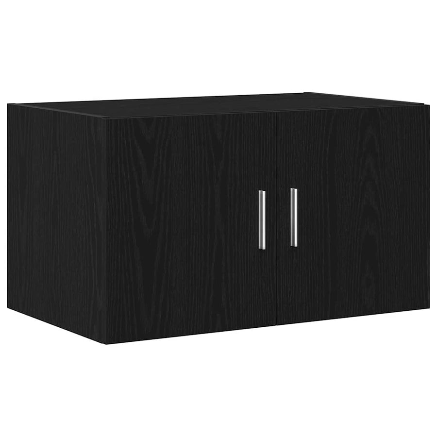Wandkast Zwart eiken 70 x 42.5 x 40 cm Bewerkt hout