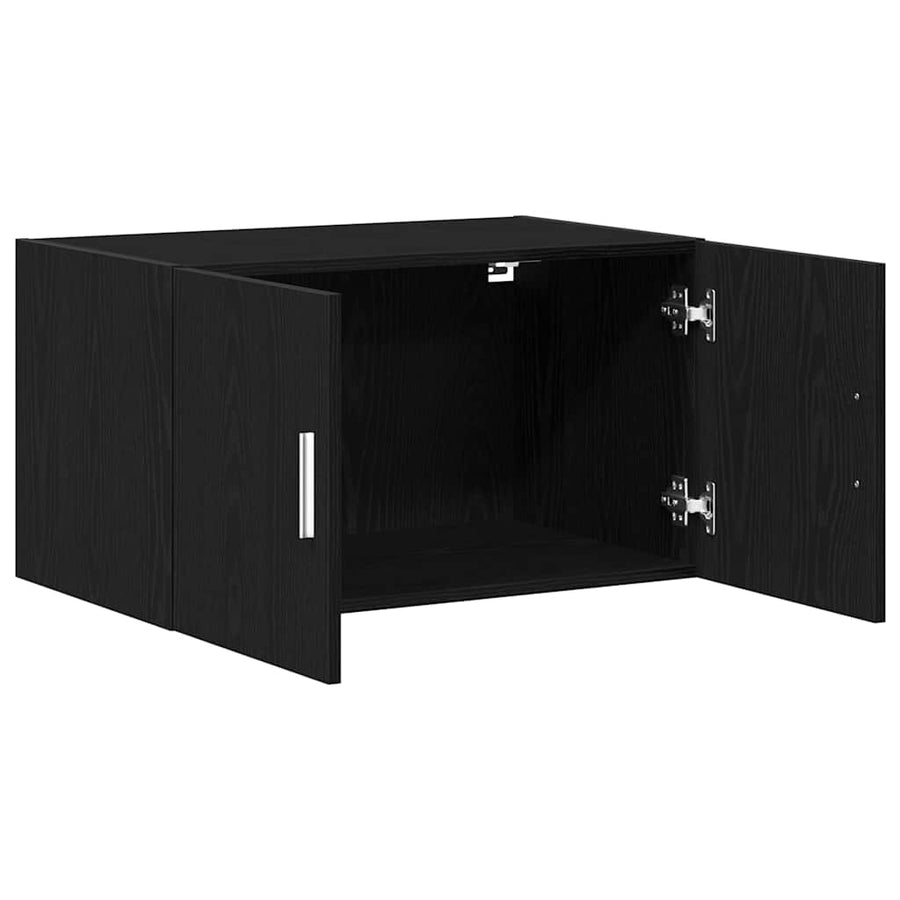 Wandkast Zwart eiken 70 x 42.5 x 40 cm Bewerkt hout