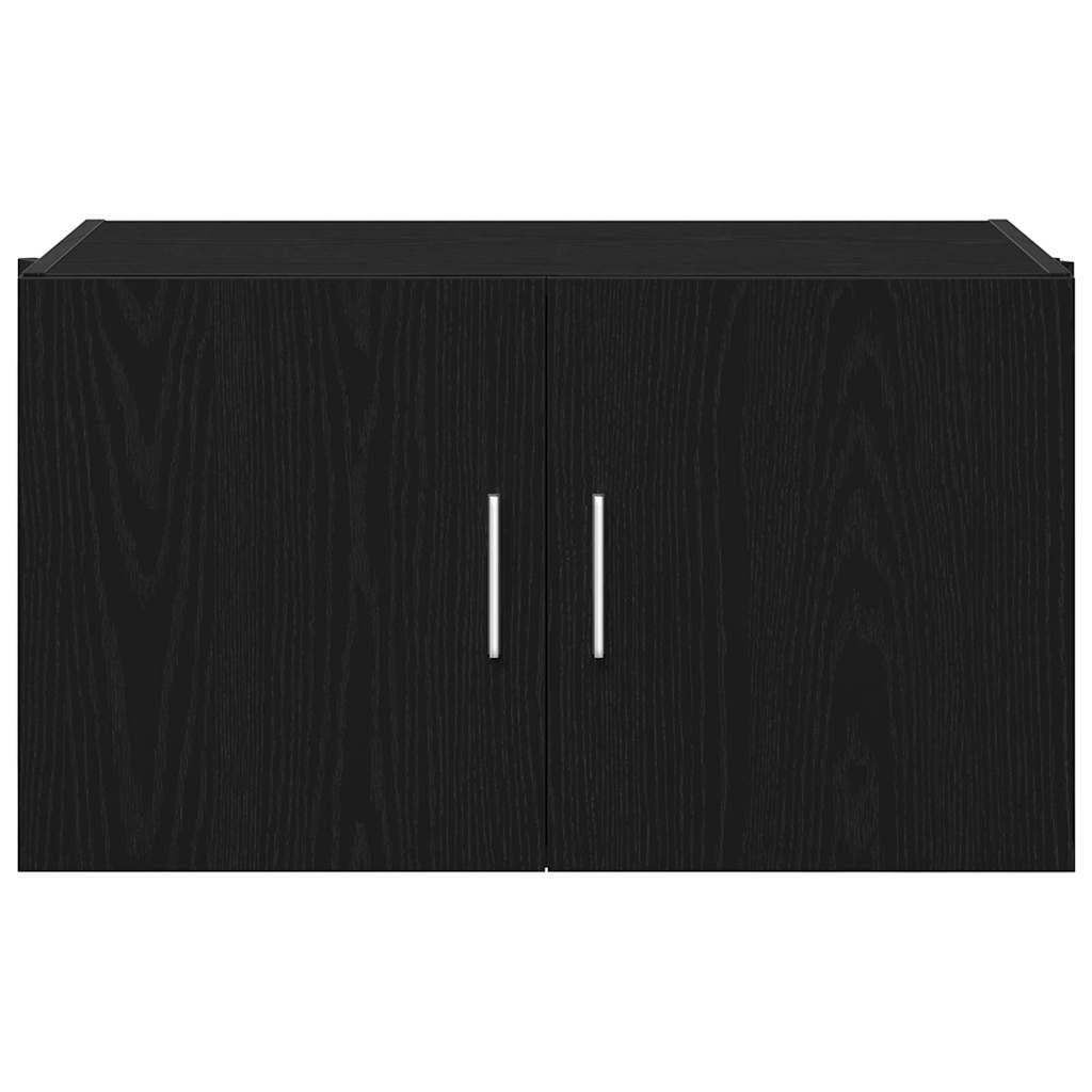 Wandkast Zwart eiken 70 x 42.5 x 40 cm Bewerkt hout