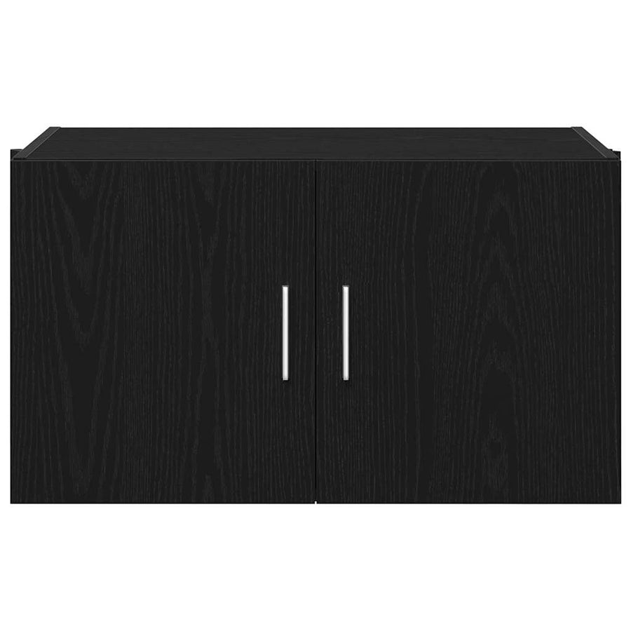 Wandkast Zwart eiken 70 x 42.5 x 40 cm Bewerkt hout