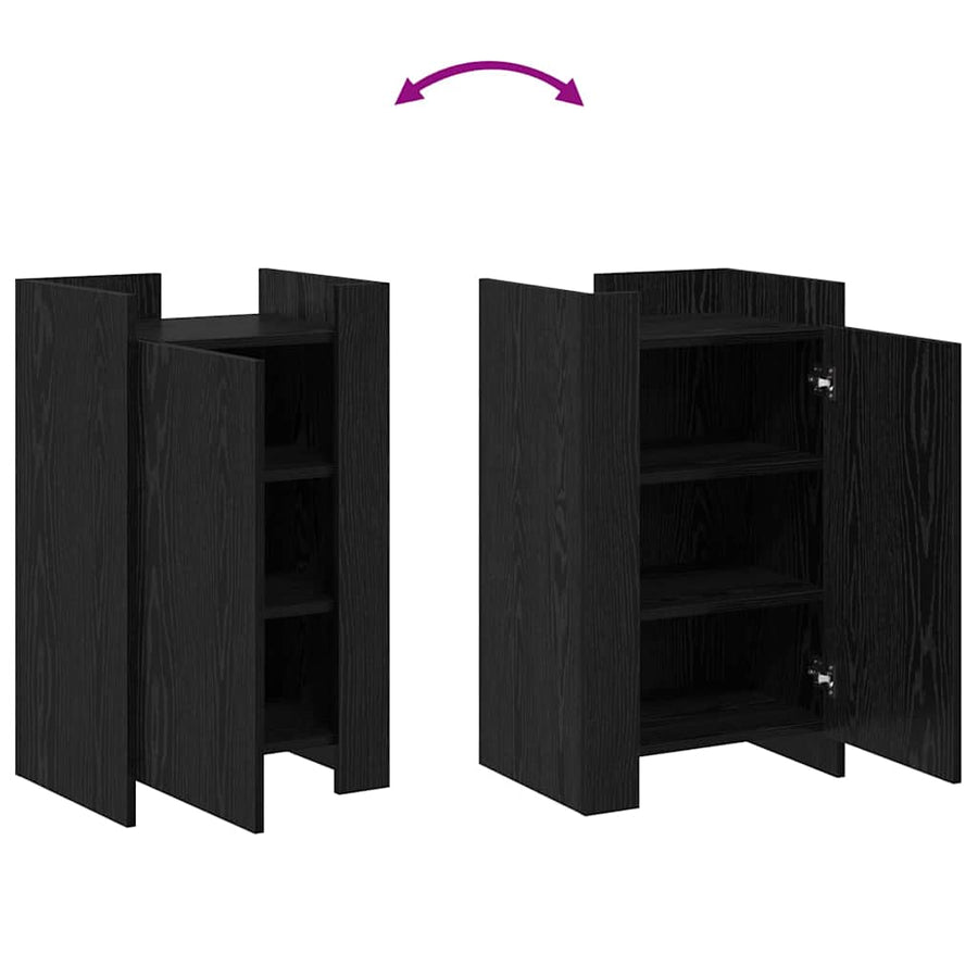 Dressoir Zwart Eiken 45 x 35 x 75 cm