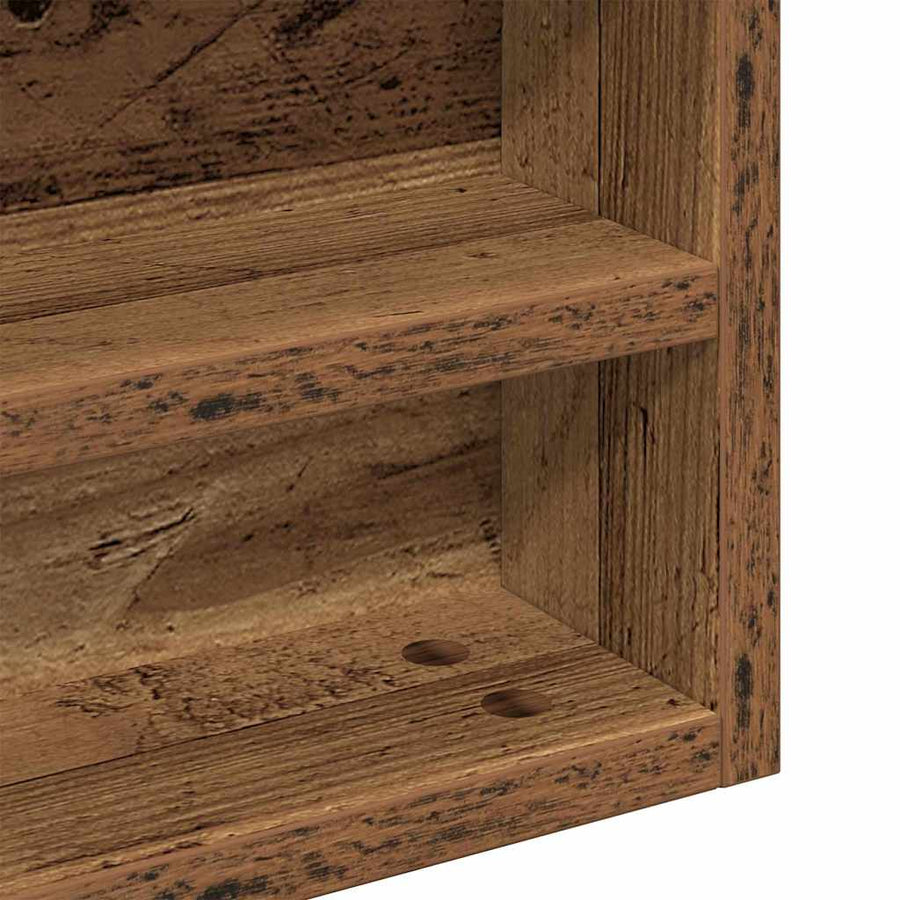 Tentoonselkast Met Plank Anders Oud Hout 100 X 8.5 X 75 Cm