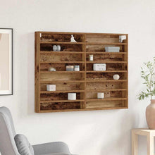Tentoonselkast Met Plank Anders Oud Hout 100 X 8.5 X 75 Cm