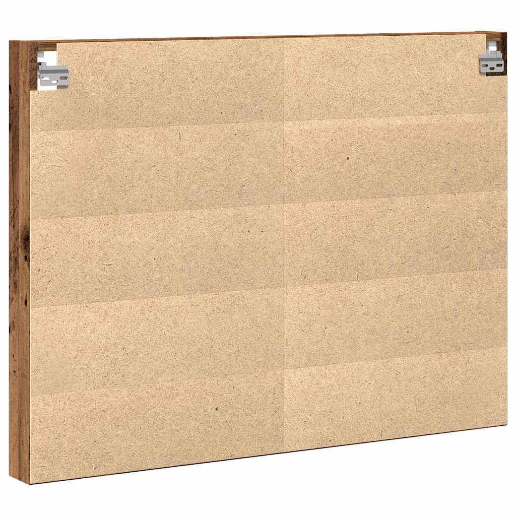 Tentoonselkast Met Plank Anders Oud Hout 100 X 8.5 X 75 Cm