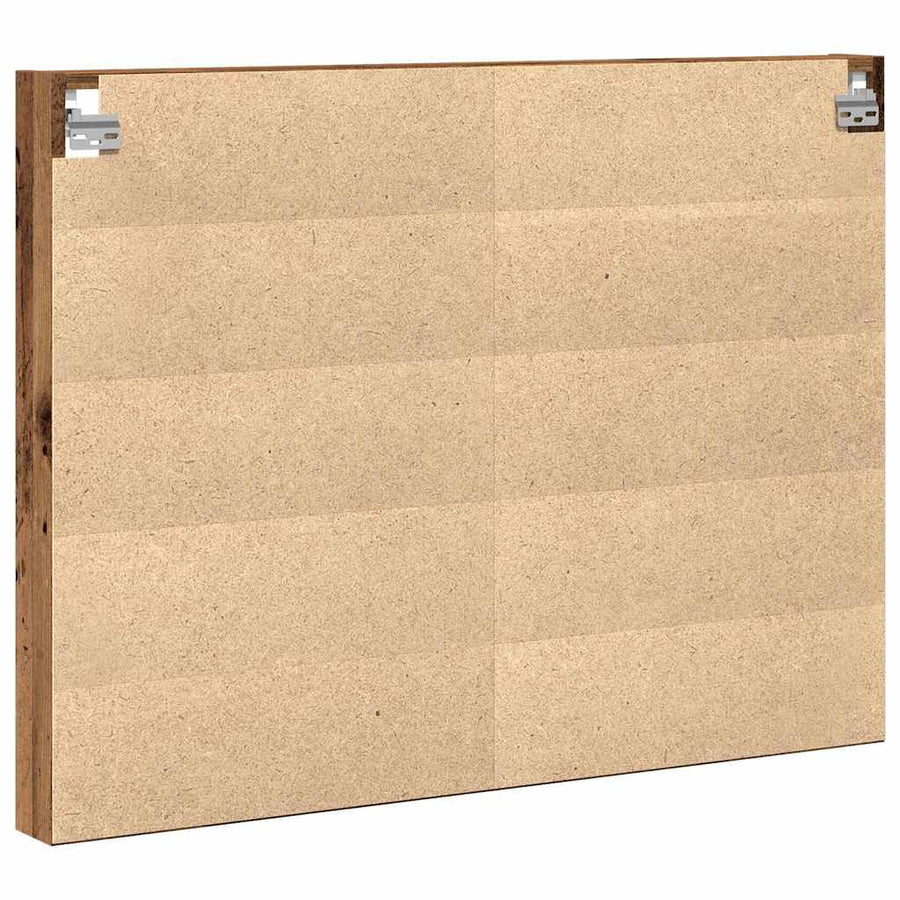Tentoonselkast Met Plank Anders Oud Hout 100 X 8.5 X 75 Cm