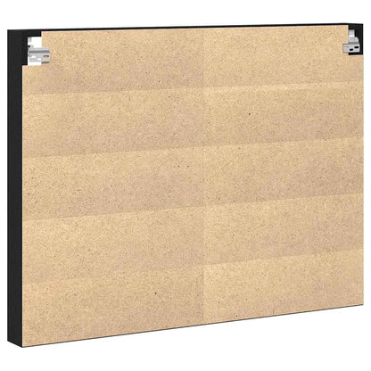 Tentoonselkast Met Plank Anders Zwart Eiken 100 X 8.5 X 75 Cm