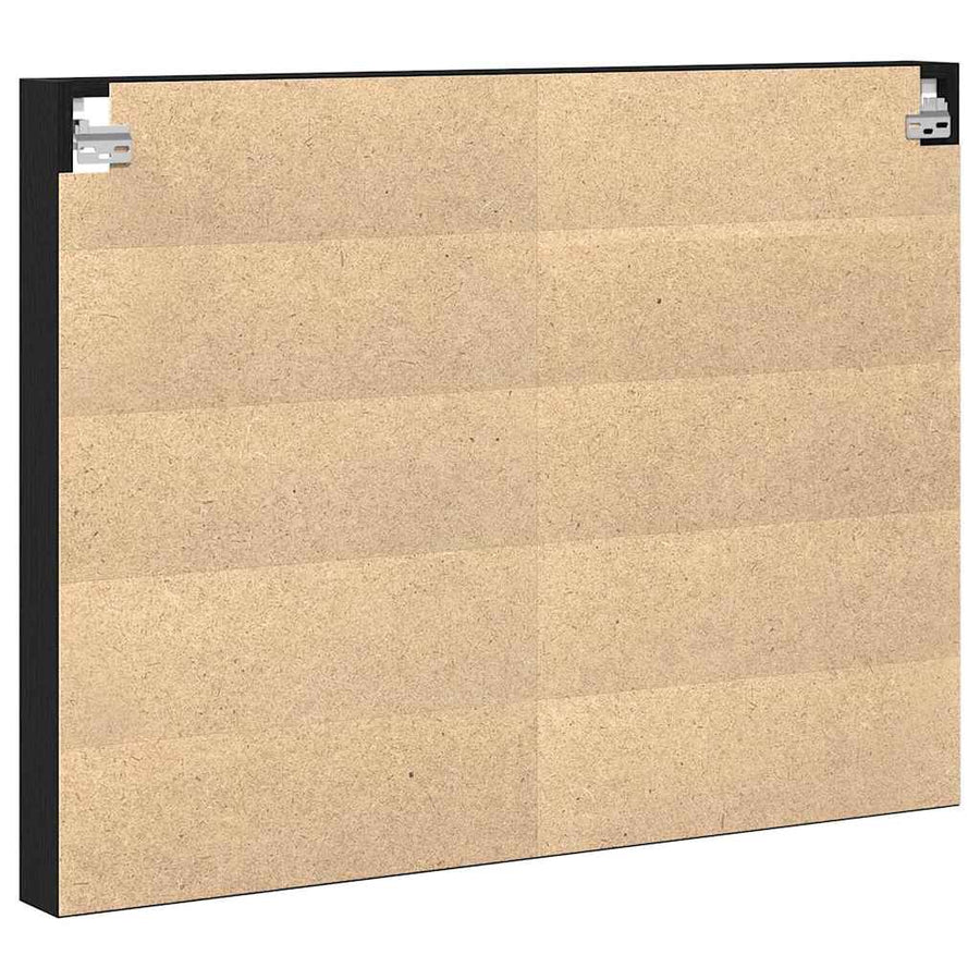 Tentoonselkast Met Plank Anders Zwart Eiken 100 X 8.5 X 75 Cm
