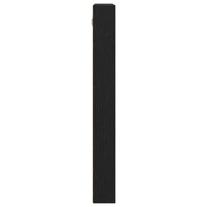 Tentoonselkast Met Plank Anders Zwart Eiken 100 X 8.5 X 75 Cm