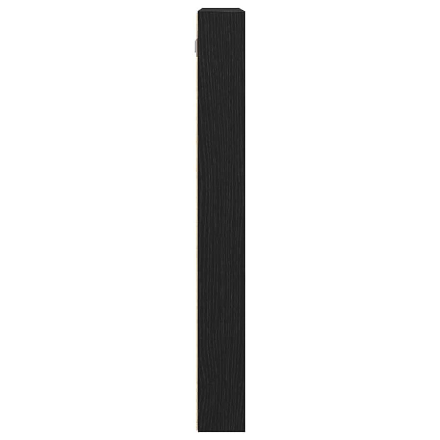 Tentoonselkast Met Plank Anders Zwart Eiken 100 X 8.5 X 75 Cm