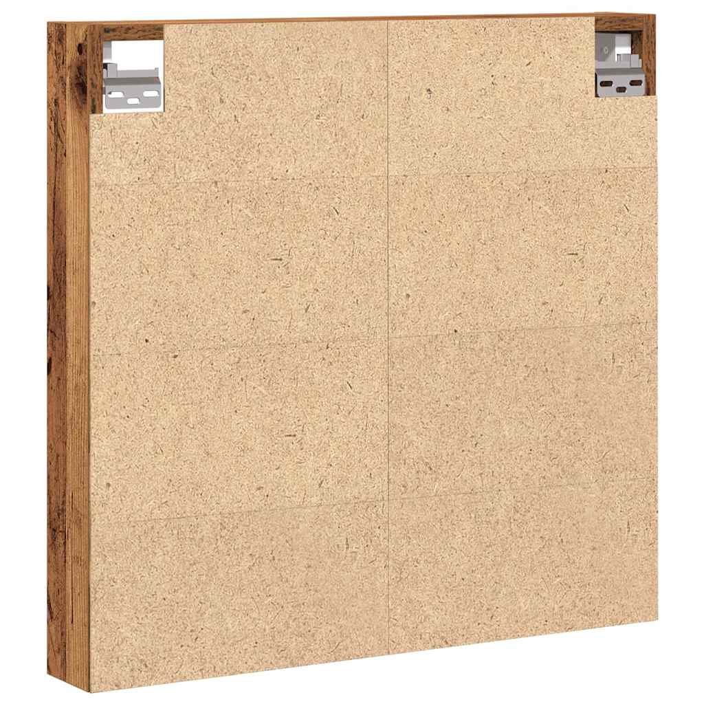Tentoonselkast Met Plank Anders Oud Hout 60 X 8.5 X 58 Cm