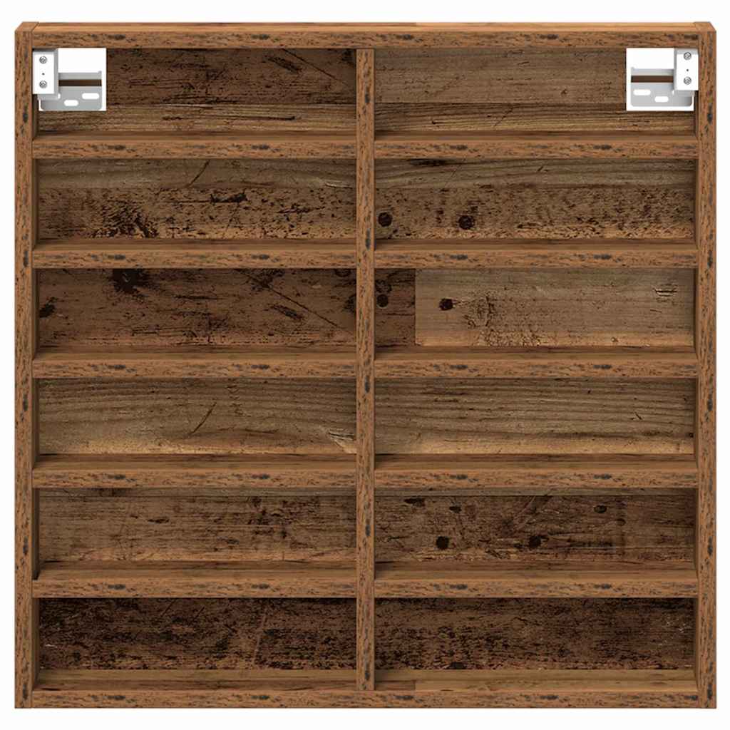 Tentoonselkast Met Plank Anders Oud Hout 60 X 8.5 X 58 Cm