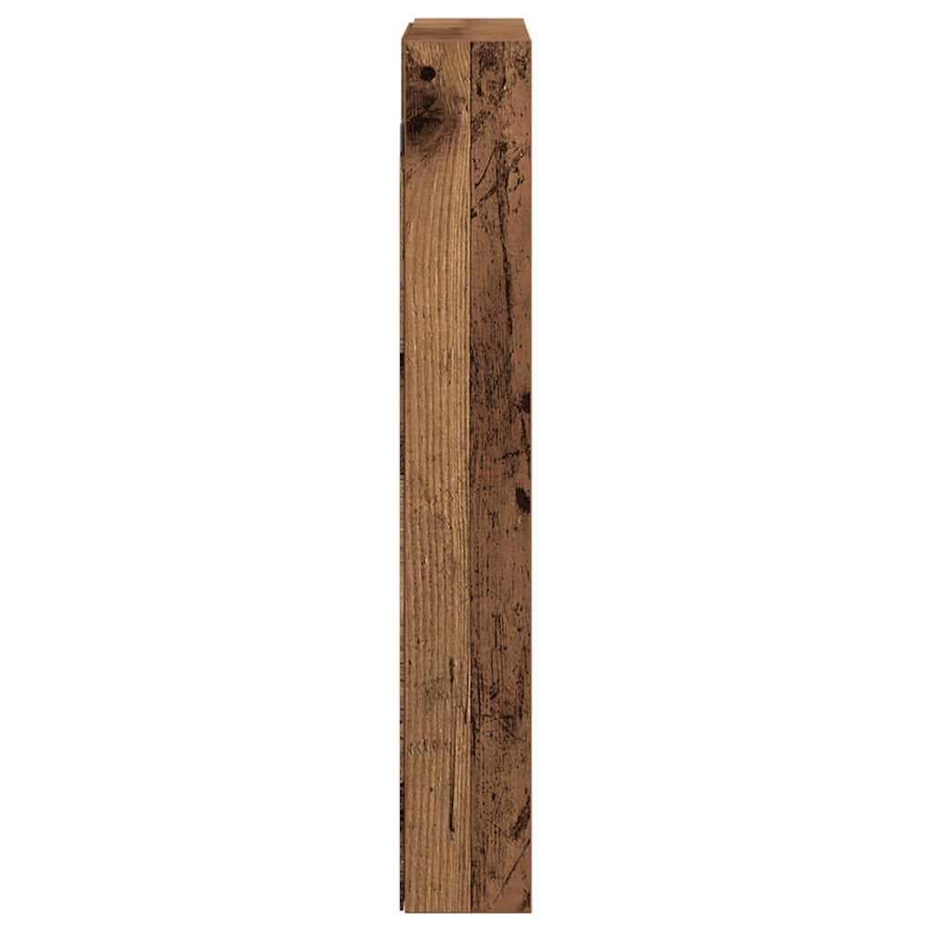 Tentoonselkast Met Plank Anders Oud Hout 60 X 8.5 X 58 Cm