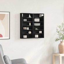 Tentoonselkast Met Plank Anders Zwart Eiken 60 X 8.5 X 58 Cm