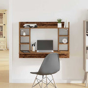 Wandbureau 105x48x75 cm oud hout