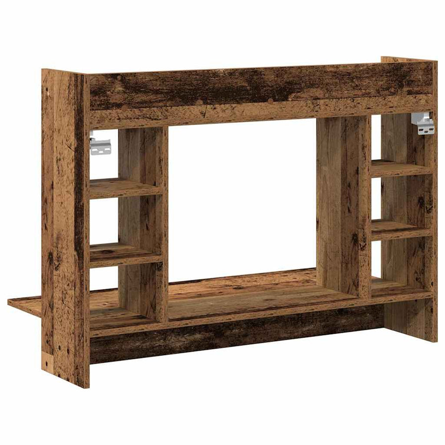 Aan de muur bevestigd bureau Oud hout 105 x 48 x 75 cm