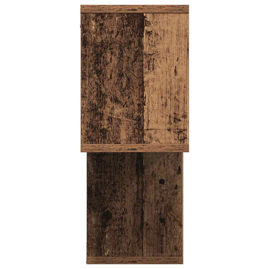 Wandplank met plank Wandgemonteerd Bruin Bewerkt hout