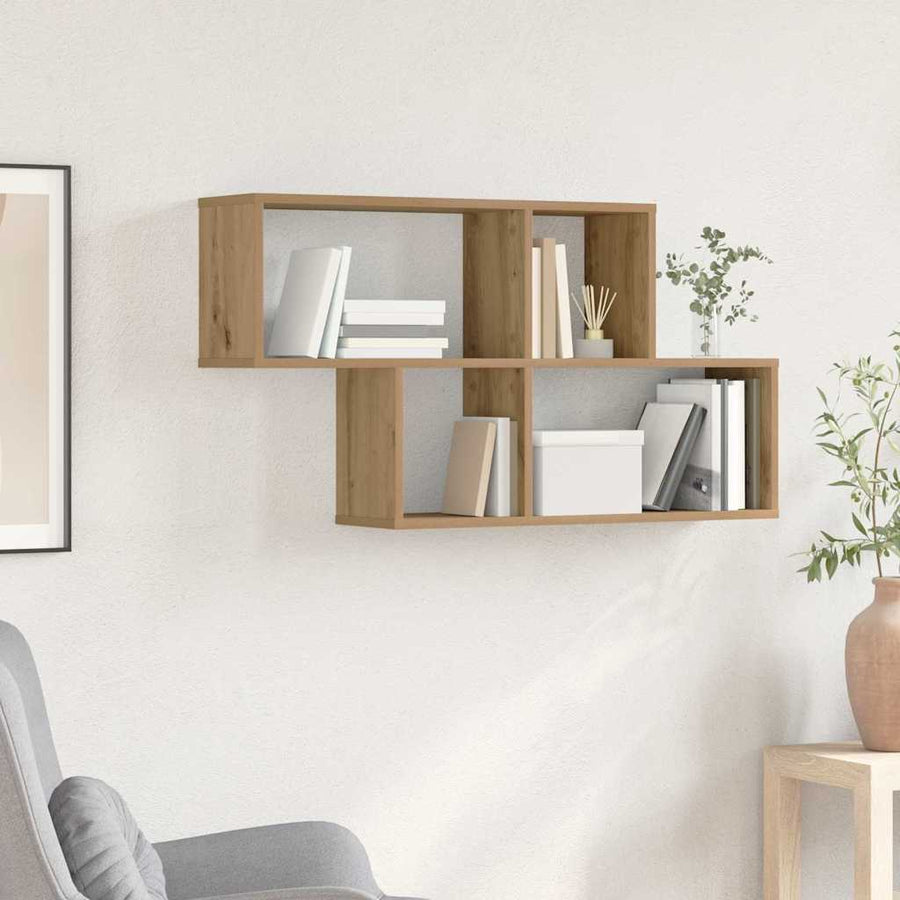 Wandplank Artisan Eiken 100x20x53 cm Geengineerd Hout