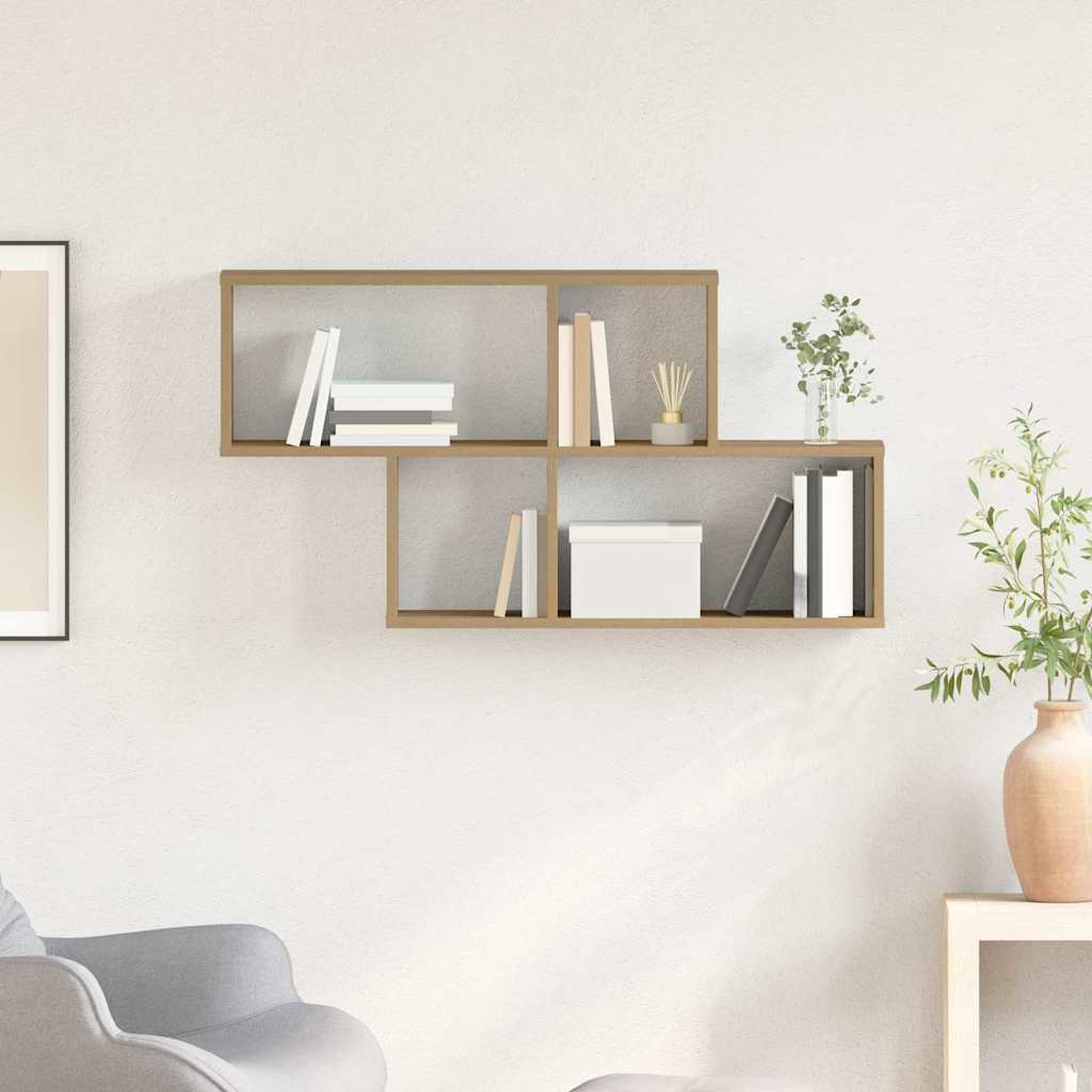 Wandplank Artisan Eiken 100x20x53 cm Geengineerd Hout
