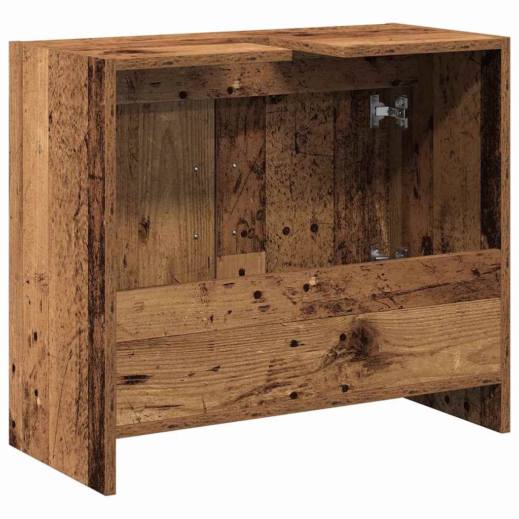 Badkamer Kast met opslag Oud Hout 63 x 29 x 55 cm Bewerkt hout