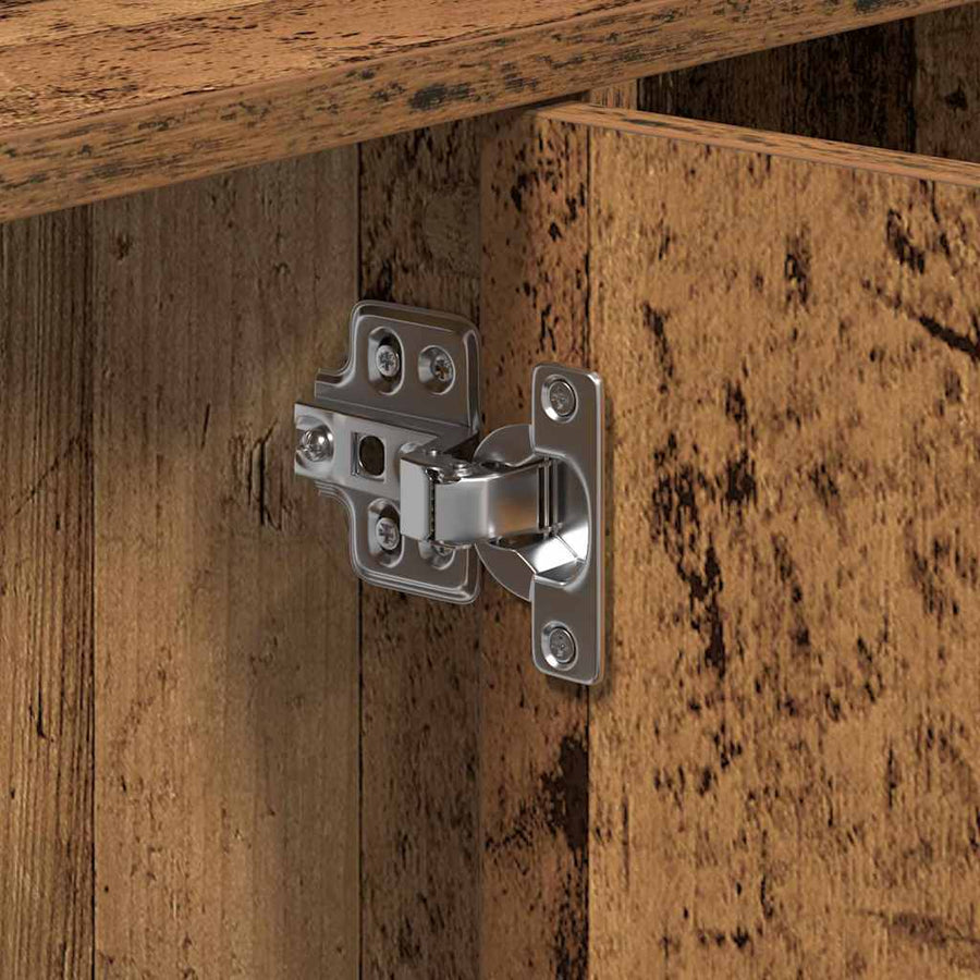 Badkamerkast met plank Oud Hout 90 x 29 x 55 cm Bewerkt hout
