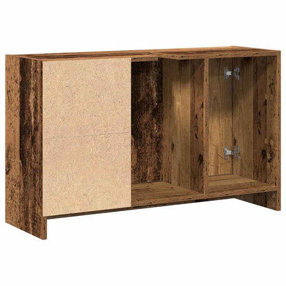 Badkamerkast met plank Oud Hout 90 x 29 x 55 cm Bewerkt hout