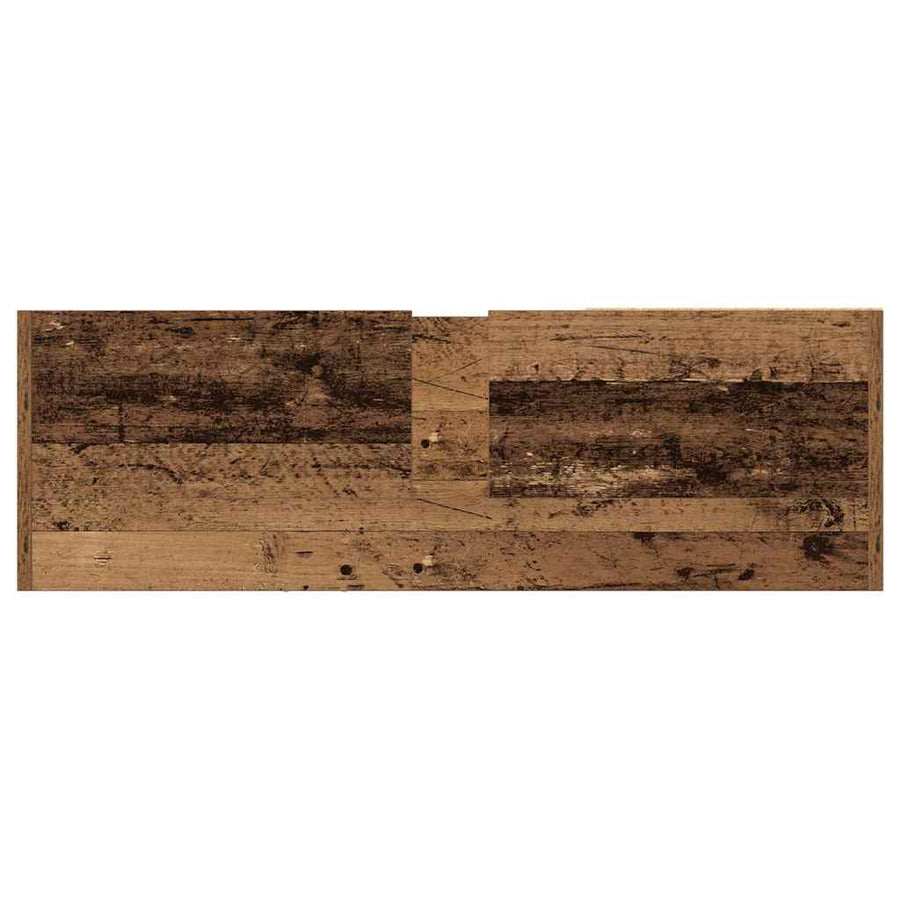 Badkamerkast met plank Oud Hout 90 x 29 x 55 cm Bewerkt hout