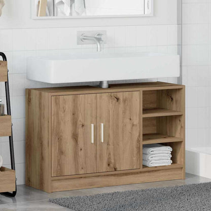 Badkamerkast Artisan Eiken 90 x 29 x 55 cm Bewerkt hout