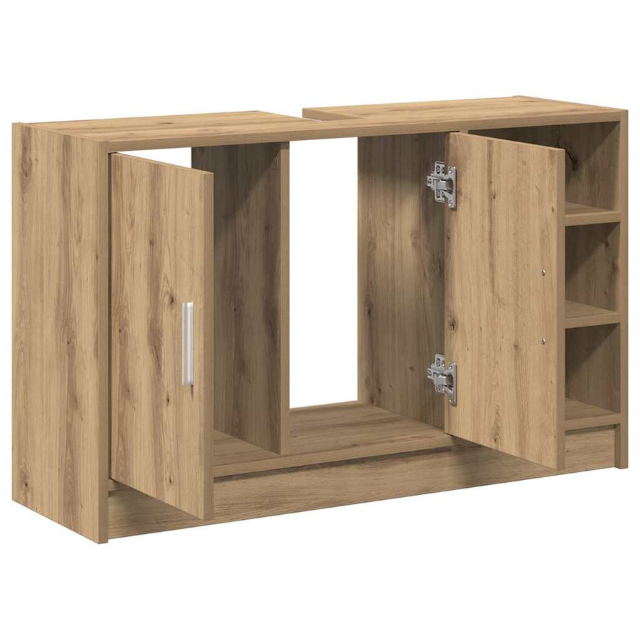 Badkamerkast Artisan Eiken 90 x 29 x 55 cm Bewerkt hout