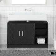 Badkamerkast 90x29x55 cm zwart eiken