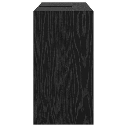 Badkamerkast met plank Zwart Eiken 90 x 29 x 55 cm Bewerkt hout