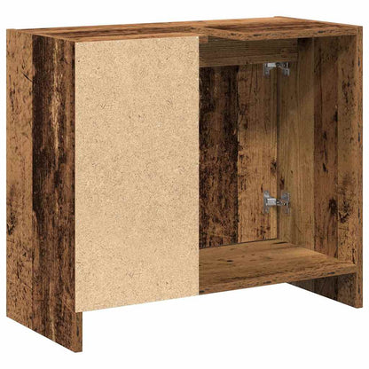Badkamerkast met plank Oud Hout 63 x 29 x 55 cm Bewerkt hout
