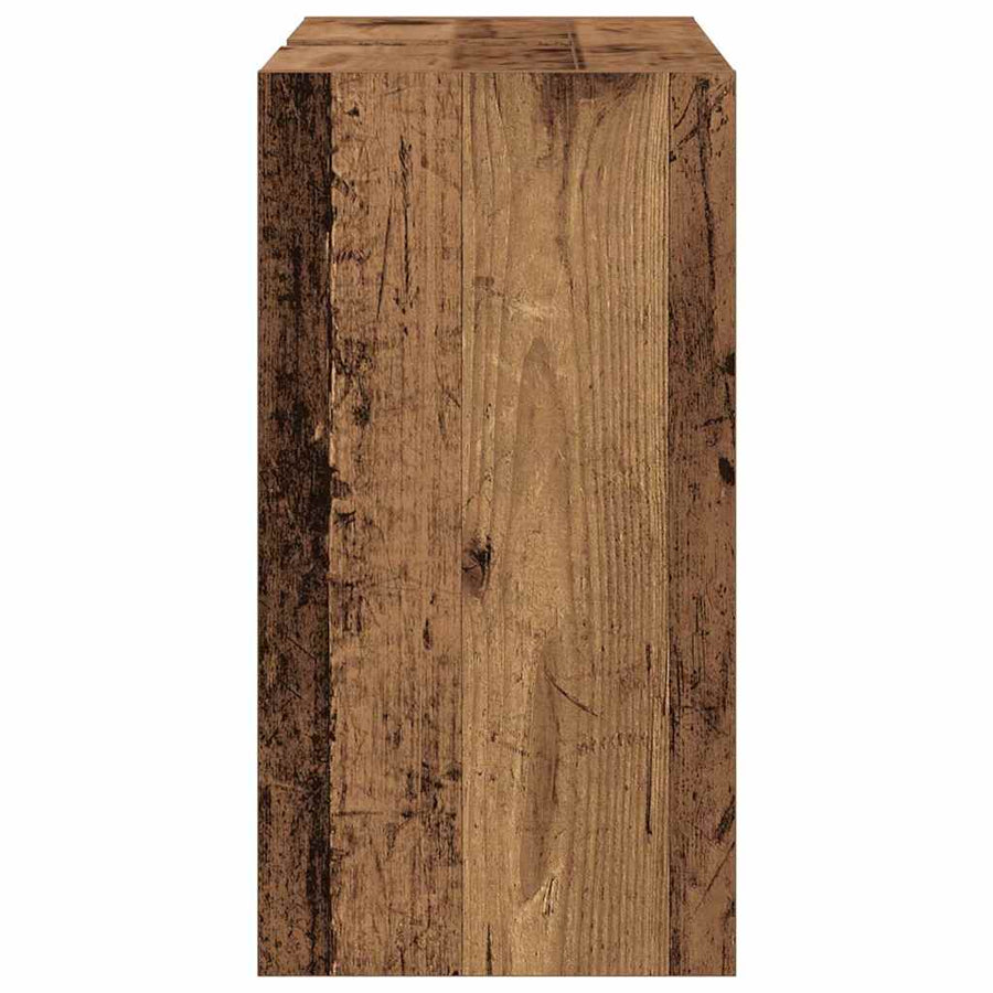 Badkamerkast met plank Oud Hout 63 x 29 x 55 cm Bewerkt hout