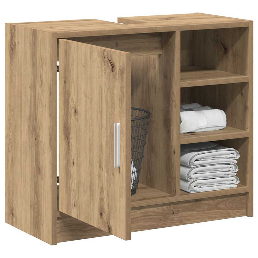 Badkamerkast Artisan Eiken 63 x 29 x 55 cm Bewerkt hout