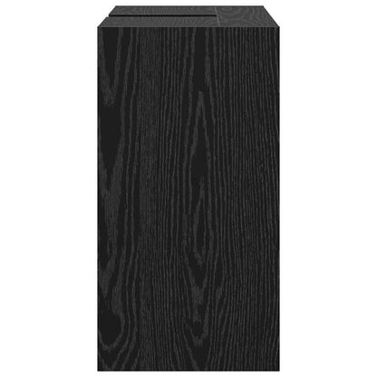 Badkamerkast met plank Zwart Eiken 63 x 29 x 55 cm Bewerkt hout