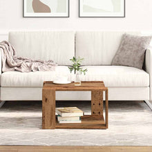 Salontafel Oud Hout 51,5 x 51,5 x 30 cm Bewerkt hout