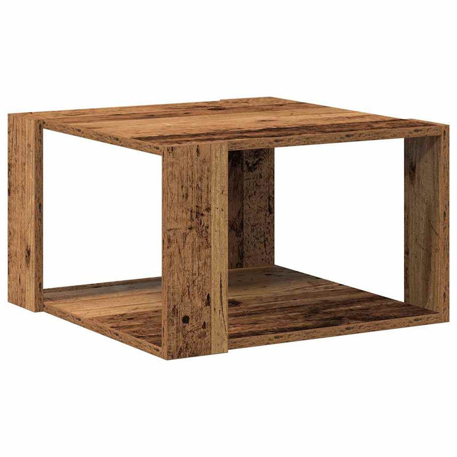 Salontafel Oud Hout 51,5 x 51,5 x 30 cm Bewerkt hout