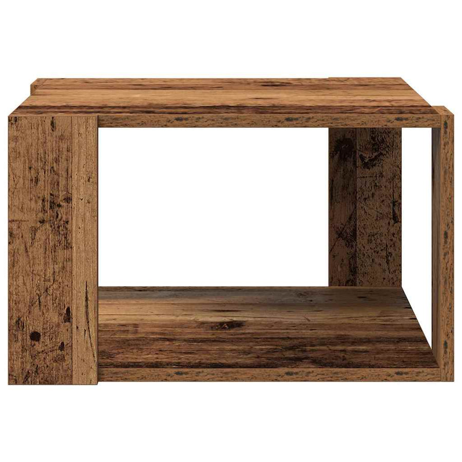 Salontafel Oud Hout 51,5 x 51,5 x 30 cm Bewerkt hout