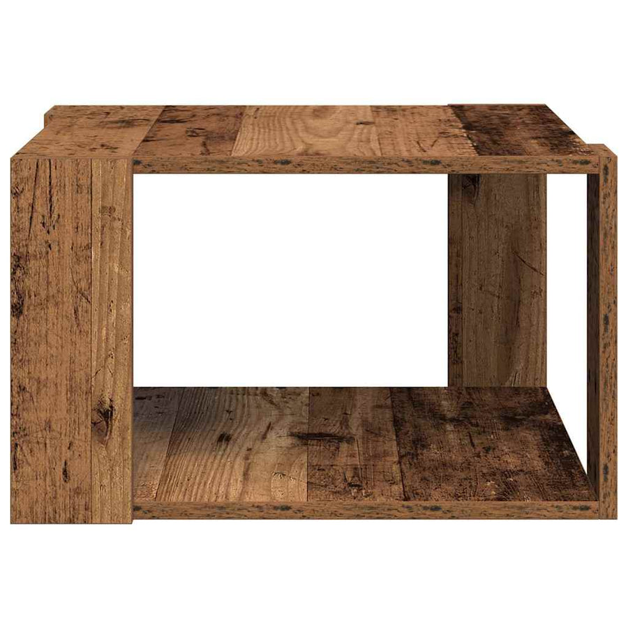 Salontafel Oud Hout 51,5 x 51,5 x 30 cm Bewerkt hout