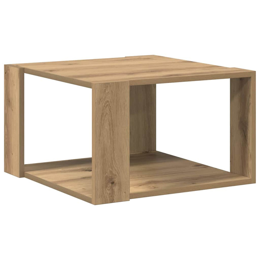 Salontafel Artisan Eiken 51,5 x 51,5 x 30 cm Bewerkt hout