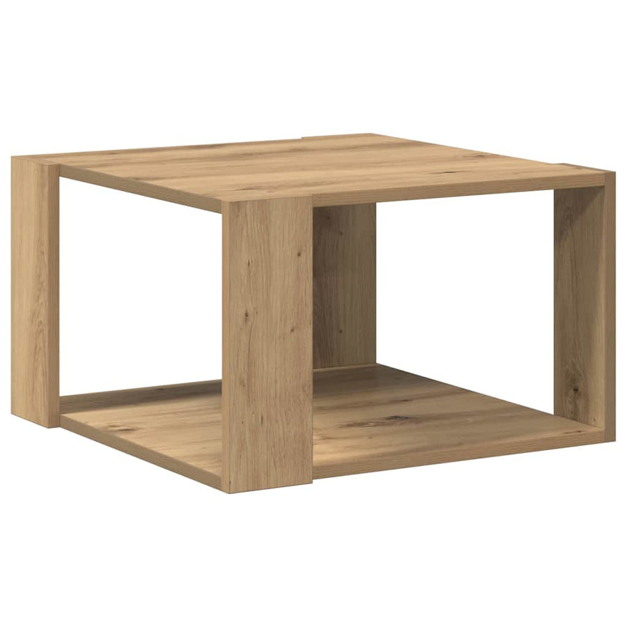 Salontafel Artisan Eiken 51,5 x 51,5 x 30 cm Bewerkt hout
