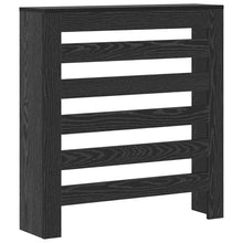 Radiatorafdekking Zwart Eiken 78 x 20 x 82 cm Bewerkt hout