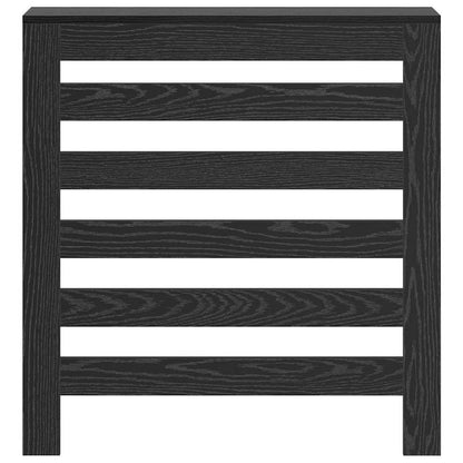 Radiatorafdekking Zwart Eiken 78 x 20 x 82 cm Bewerkt hout