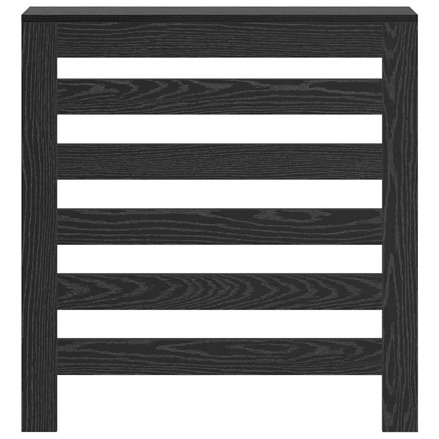 Radiatorafdekking Zwart Eiken 78 x 20 x 82 cm Bewerkt hout