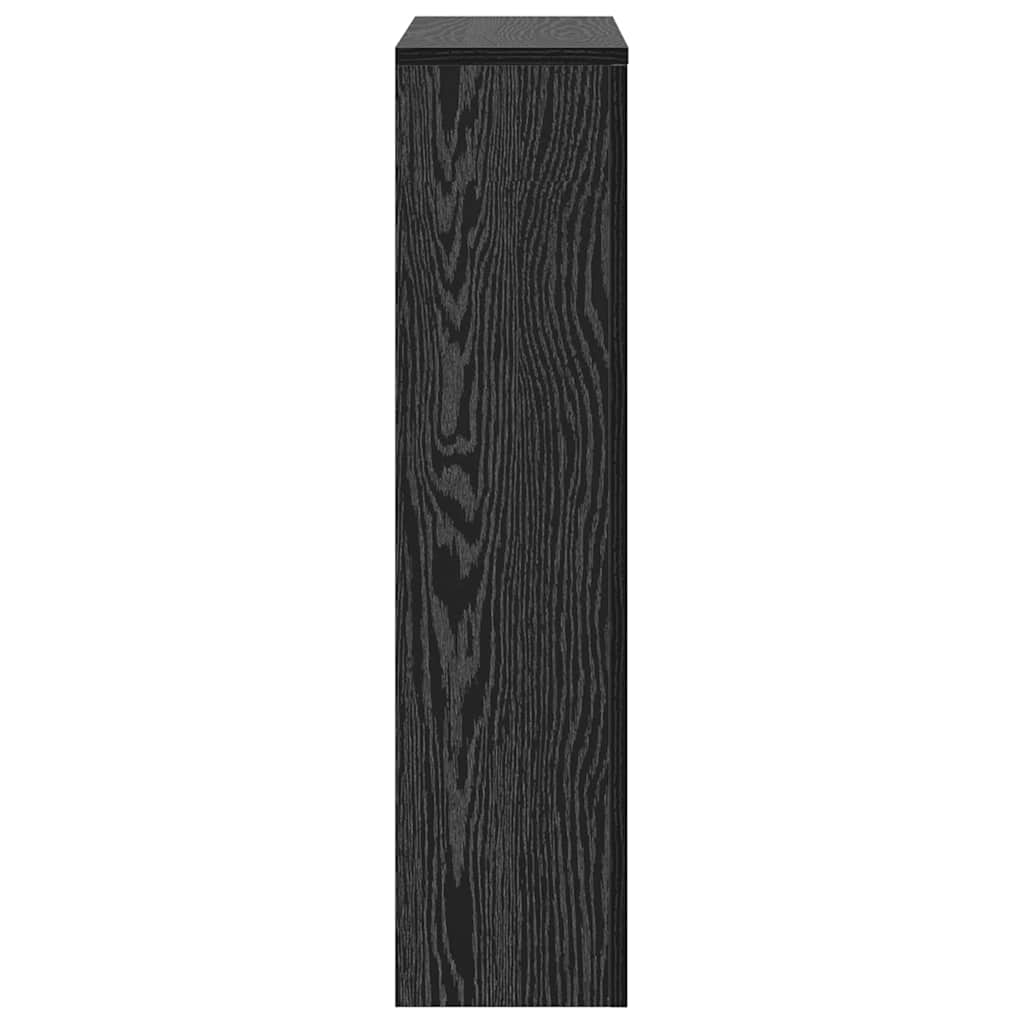 Radiatorafdekking Zwart Eiken 78 x 20 x 82 cm Bewerkt hout