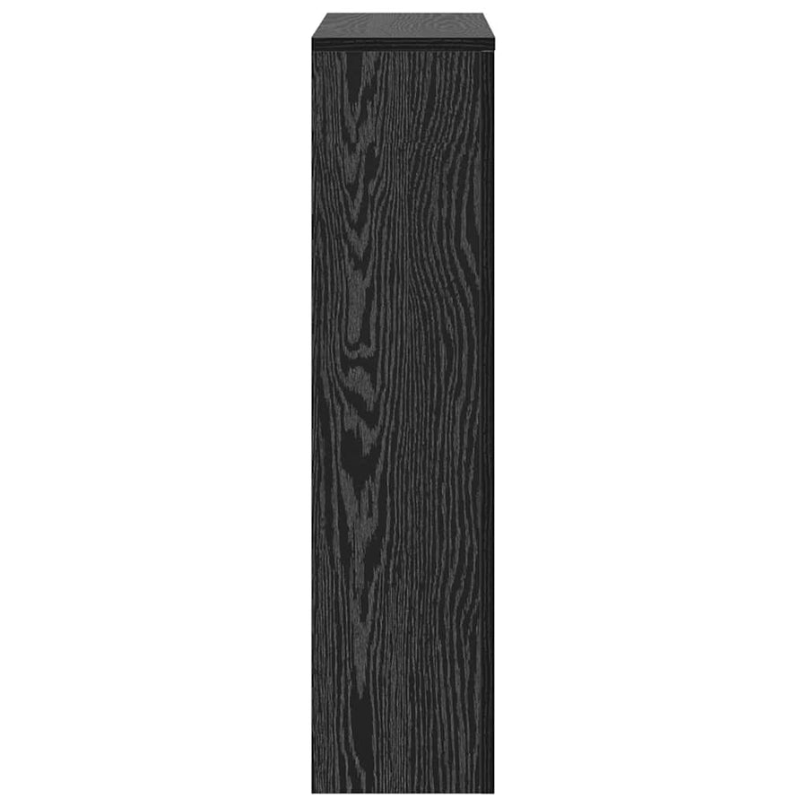 Radiatorafdekking Zwart Eiken 78 x 20 x 82 cm Bewerkt hout