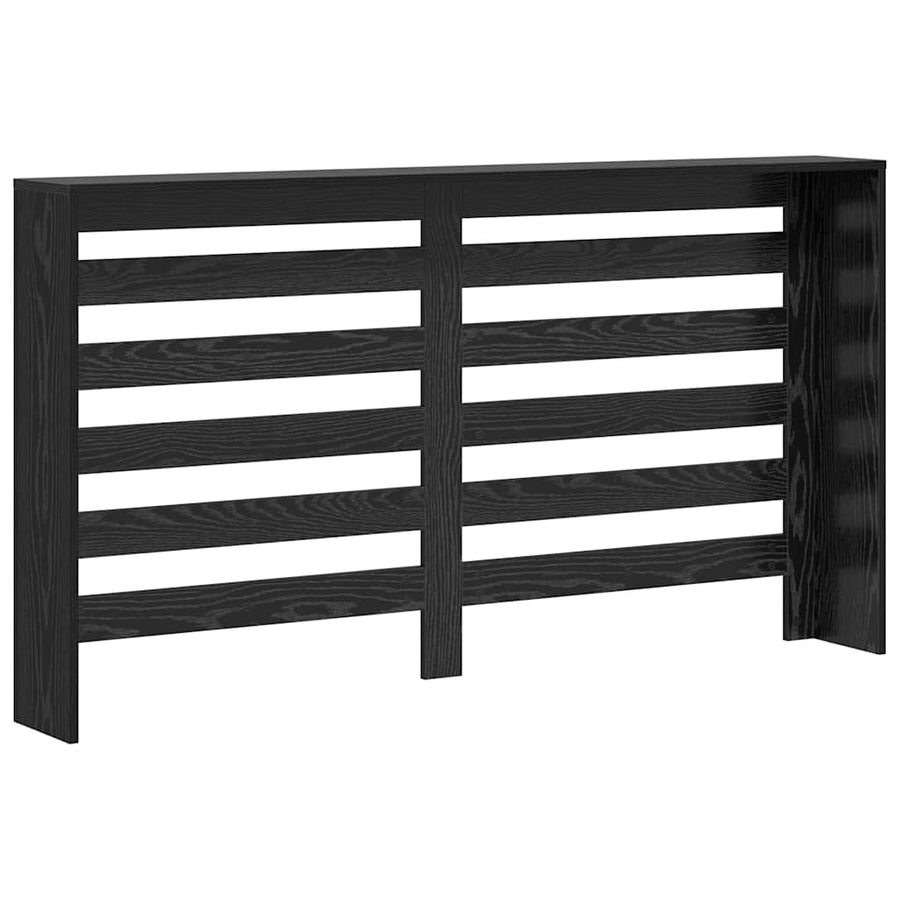 Radiatorafdekking Zwart Eiken 149 x 20 x 82 cm Bewerkt hout